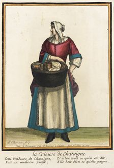 Recueil des modes de la cour de France, La Vrieuse de Chataigne after 1674. Creators: Jean-Baptiste Bonnart, Nicolas Bonnart