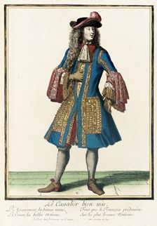 Recueil des modes de la cour de France, Le Cavalier Bien Mis c1684. Creator: Nicolas Bonnart