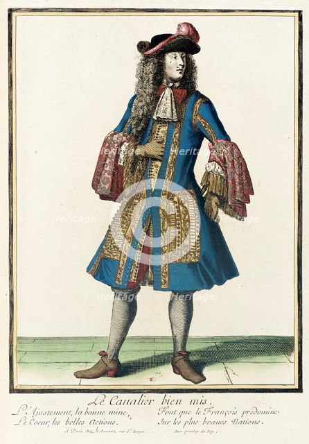 Recueil des modes de la cour de France, 'Le Cavalier Bien Mis', c1684. Creator: Nicolas Bonnart.