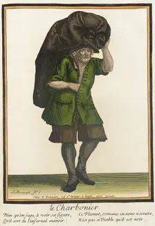 Recueil des modes de la cour de France, Le Charbonier after 1674. Creators: Jean-Baptiste Bonnart, Nicolas Bonnart