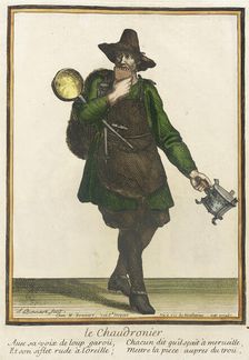 Recueil des modes de la cour de France, Le Chaudronier (image 1 of 2), between 1675 and 1685. Creators: Jean-Baptiste Bonnart, Henri Bonnart