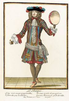 Recueil des modes de la cour de France, Le Basque between c1678 and c1693. Creator: Nicolas Bonnart