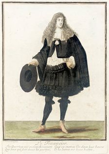 Recueil des modes de la cour de France, Le Financier between circa 1678 and circa 1693. Creator: Nicolas Bonnart