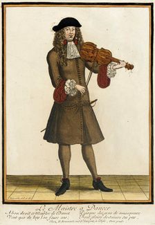 Recueil des modes de la cour de France, Le Maistre a Daneer between circa 1678 and circa 1693. Creator: Nicolas Bonnart