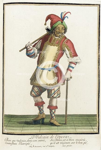 Recueil des modes de la cour de France, 'Le Vulcain de l'Opera', between c1678 and c1693. Creator: Nicolas Bonnart.