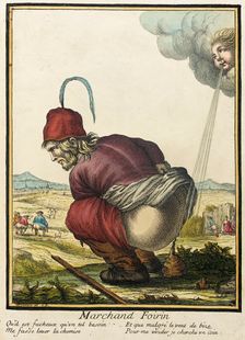 Recueil des modes de la cour de France, Marchand Foirin (image 1 of 2), Bound 1703-1704. Creator: Henri Bonnart