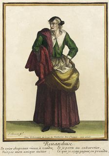 Recueil des modes de la cour de France, Reuandeuse between 1675 and 1685. Creators: Jean-Baptiste Bonnart, Henri Bonnart