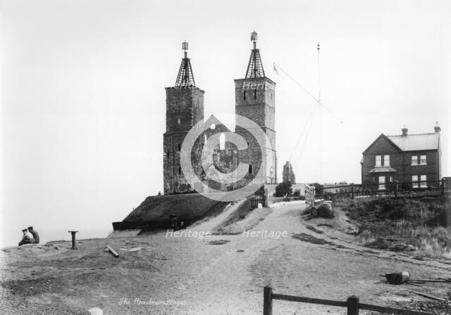 Reculver Towers, Kent, c1890-c1910. Artist: W & Co.