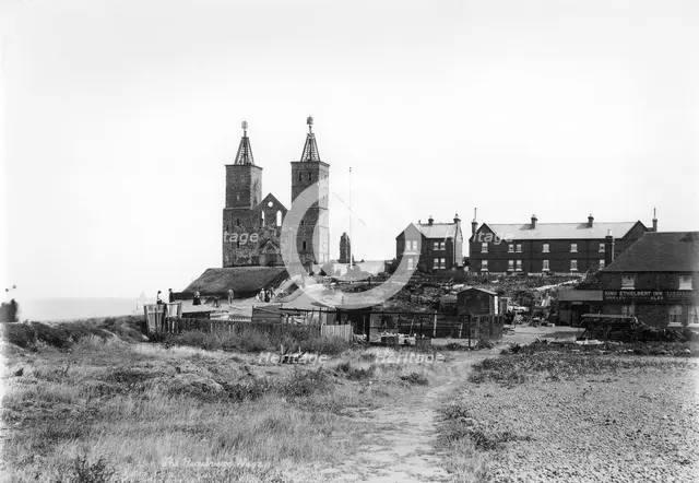 Reculver Towers, Kent, c1890-c1910. Artist: W & Co.