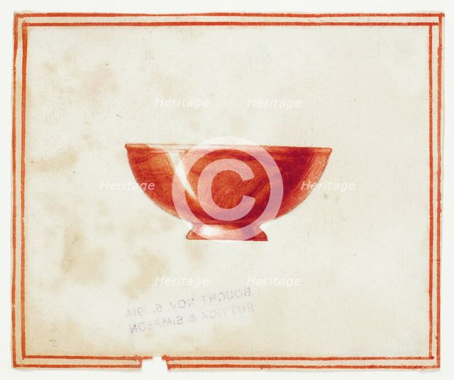 Red Marble Bowl, n.d. Creator: Giuseppe Grisoni.