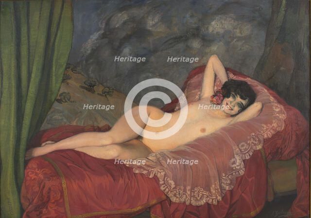 Red Nude, 1922. Creator: Zuloaga y Zabaleto, Ignacio (1870-1945).
