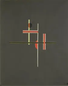 Red and black balance, 1922. Artist: Moholy-Nagy, László (1895–1946)