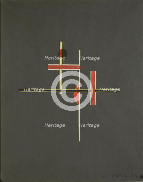 Red and black balance, 1922. Artist: Moholy-Nagy, László (1895–1946)