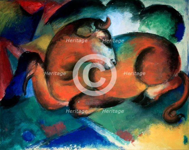 'Red Bullock', 1912-1913.  Artist: Franz Marc