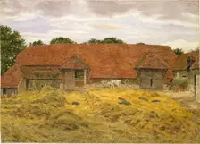 Red Barn at Whitchurch, 1868. Artist: George Price Boyce
