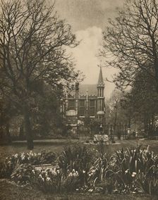 Red Brick Library of Lincoln's Inn from New Square c1935. Creator: King