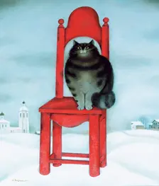 Red chair, 1995. Artist: Khaikin, David