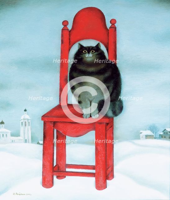 Red chair, 1995. Artist: Khaikin, David  