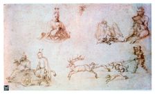 Red chalk study c1500. Artist: Albrecht Dürer