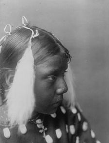 Red Cloud's granddaughter, c1907. Creator: Edward Sheriff Curtis