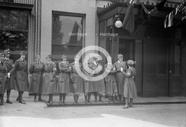 Red Cross Motor Corps - Groups, 1917. Creator: Harris & Ewing.