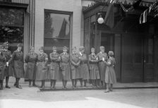 Red Cross Motor Corps - Groups, 1917. Creator: Harris & Ewing