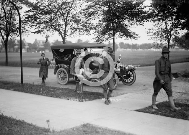 Red Cross Motor Corps - Groups, 1917. Creator: Harris & Ewing.
