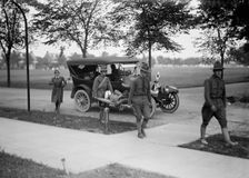 Red Cross Motor Corps - Groups, 1917. Creator: Harris & Ewing
