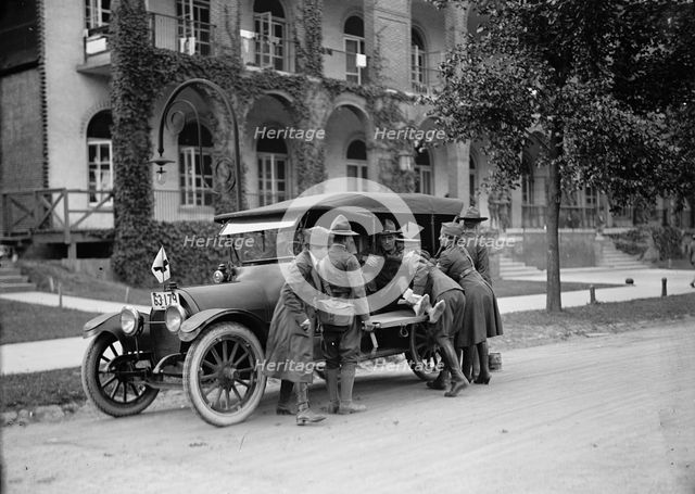 Red Cross Motor Corps - Groups, 1917. Creator: Harris & Ewing.