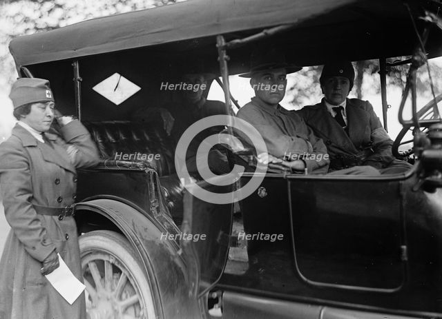 Red Cross Motor Corps - Groups, 1917. Creator: Harris & Ewing.