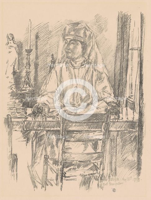 Red Cross Nurse, 1918. Creator: Frederick Childe Hassam.