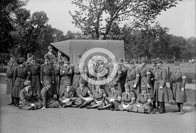 Red Cross, American - Dedication of Building, 1917. Creator: Harris & Ewing.