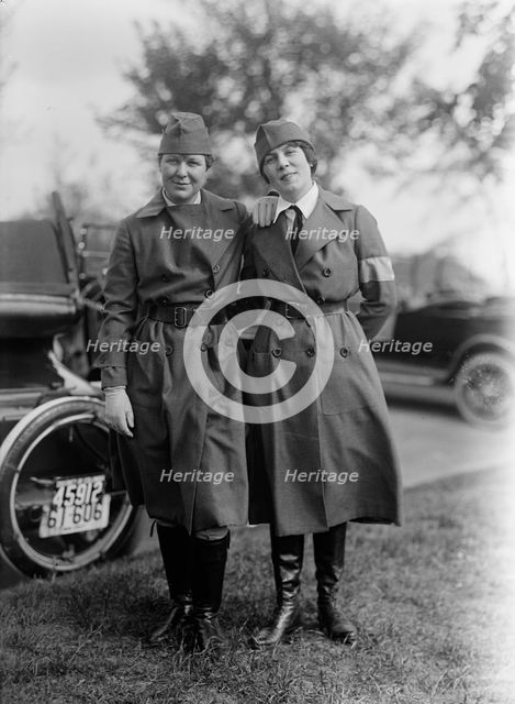 Red Cross, American - Dedication of Building - Nurses Parade And Motor Corps; Harries..., 1917. Creator: Harris & Ewing.