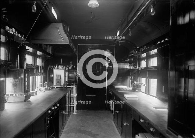 Red Cross, American - Sanitary Railroad Car, 1917. Creator: Harris & Ewing.