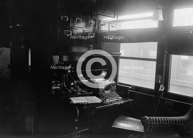 Red Cross, American - Sanitary Railroad Car, 1917. Creator: Harris & Ewing.