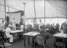 Red Cross, American - Women's National Service School; Red Cross Instructions in Care of Sick, 1916. Creator: Harris & Ewing