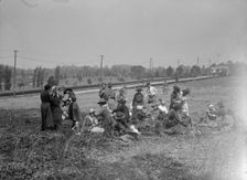Red Cross, American - Women's National Service School; Red Cross Instructions in Care of Sick, 1916. Creator: Harris & Ewing