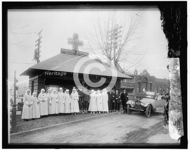 Red Cross: Canteen Station, Bristol, Va.-Tenn, between 1910 and 1920. Creator: Harris & Ewing.