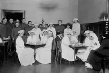 [Red Cross] (Dining), between c1915 and c1920. Creator: Bain News Service