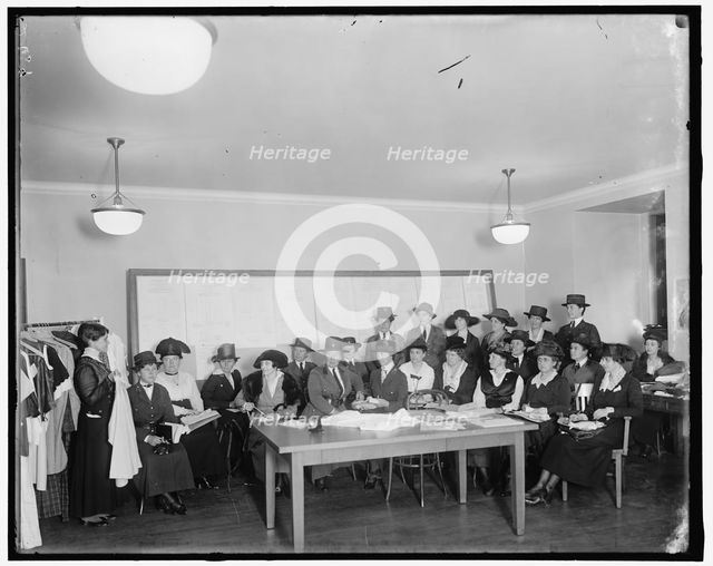 Red Cross Garment Group, between 1910 and 1920. Creator: Harris & Ewing.