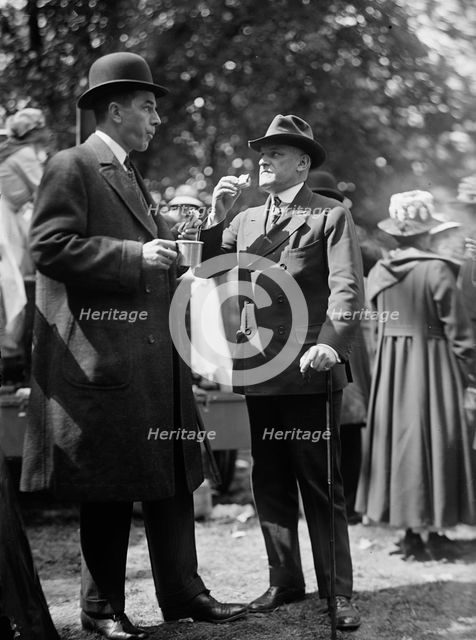 Red Cross Luncheon On General Scott's Lawn - Charles D. Norton, Left, 1917. Creator: Harris & Ewing.
