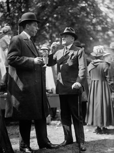 Red Cross Luncheon On General Scott's Lawn - Charles D. Norton, Left, 1917. Creator: Harris & Ewing