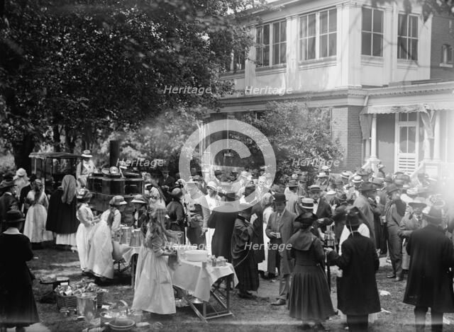 Red Cross Luncheon On General Scott's Lawn - General View, 1917. Creator: Harris & Ewing.