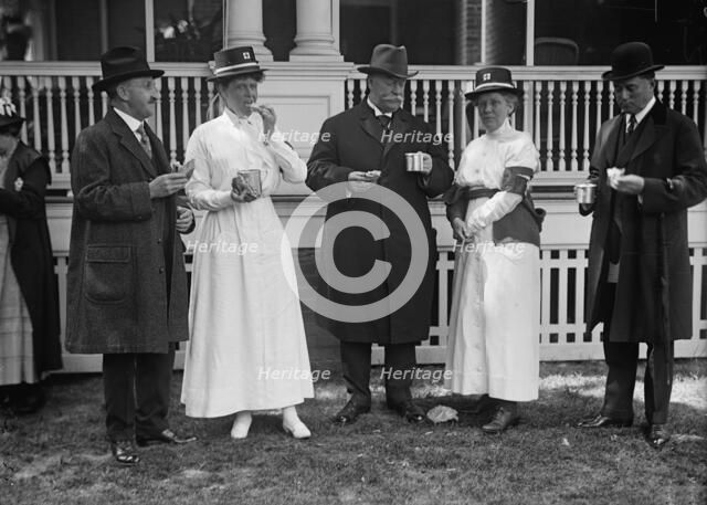 Red Cross Luncheon On General Scott's Lawn - Unidentified; Boardman; Taft; Mrs. Scott; Davison, 1917 Creator: Harris & Ewing.