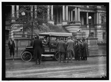 Red Cross vehicle at State Department, between 1916 and 1918. Creator: Harris & Ewing