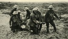 Red Cross Work in the Flanders Mud First World War, 1 August 1917, (c1920). Creator: Unknown