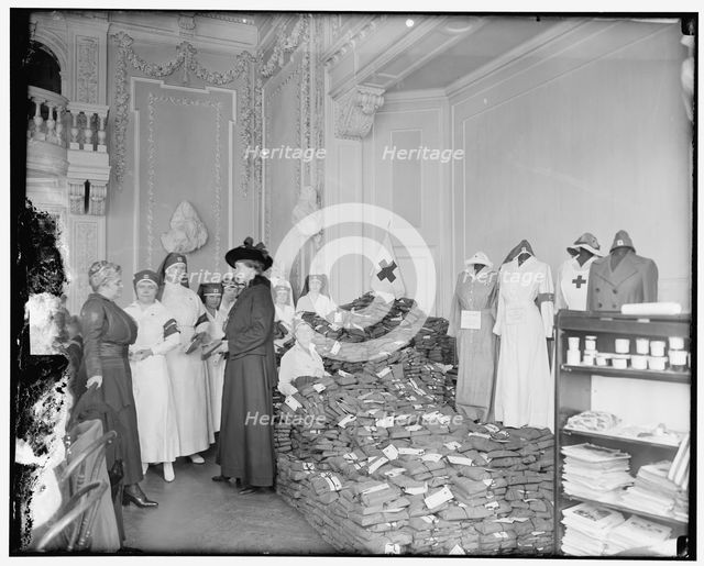Red Cross work rooms, between 1910 and 1920. Creator: Harris & Ewing.