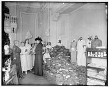 Red Cross work rooms, between 1910 and 1920. Creator: Harris & Ewing