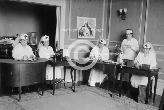 Red Cross workers, between c1915 and c1920. Creator: Bain News Service.