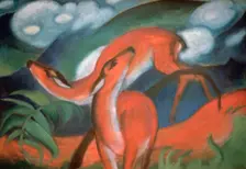 Red deer II 1912. Artist: Marc Franz